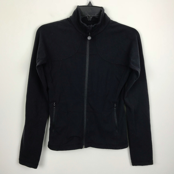 lululemon athletica Tops - Lululemon Black Full Zip Sweatshirt Jacket XS S